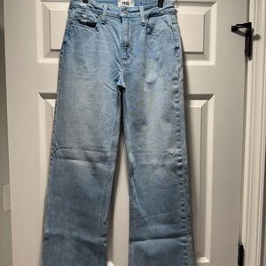 PAIGE Blue Flare Wide Leg Jeans
